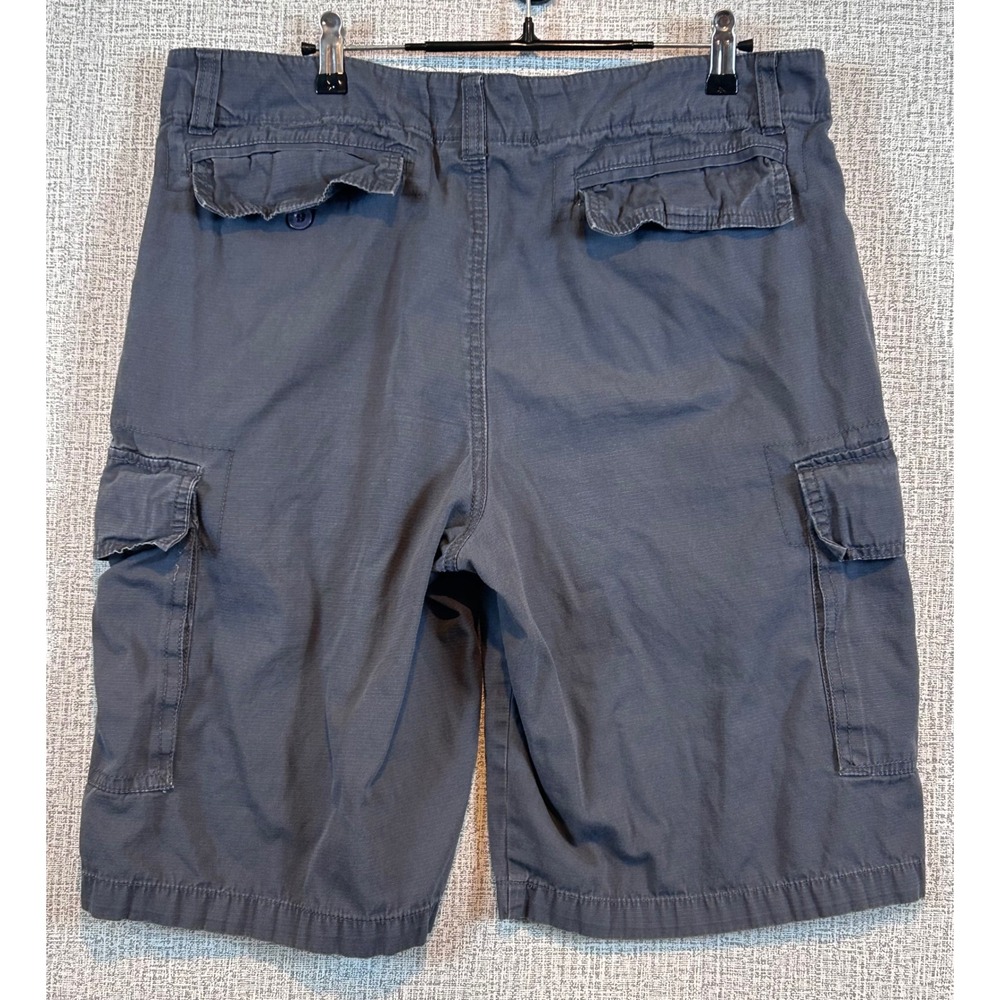 London Fog Mens Gray‎ Cargo Shorts Size 34 Casual Outdoor Cotton Blend 6-Pocket - Picture 3 of 5